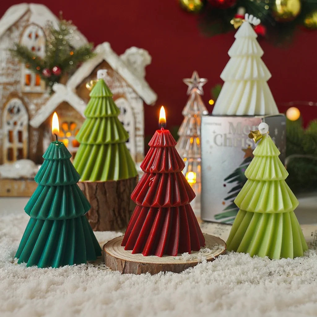Bougies parfumées pour arbre de Noël fabriquées à la main |   Ornement festif créatif et cadeau parfait pour les amateurs de Noël |   Décor parfumé de qualité supérieure