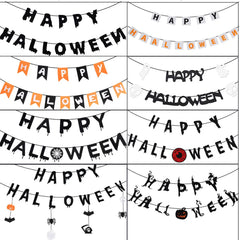 Decorative banners for Halloween parties, non-woven banners, stage setup supplies, festive hanging decorations