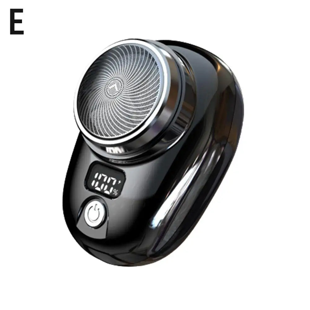 Mini rasoir électrique pour hommes, rasoir monté sur véhicule avec affichage numérique, rasoir de poche sans fil pour voyage, tondeuse à barbe pour le visage
