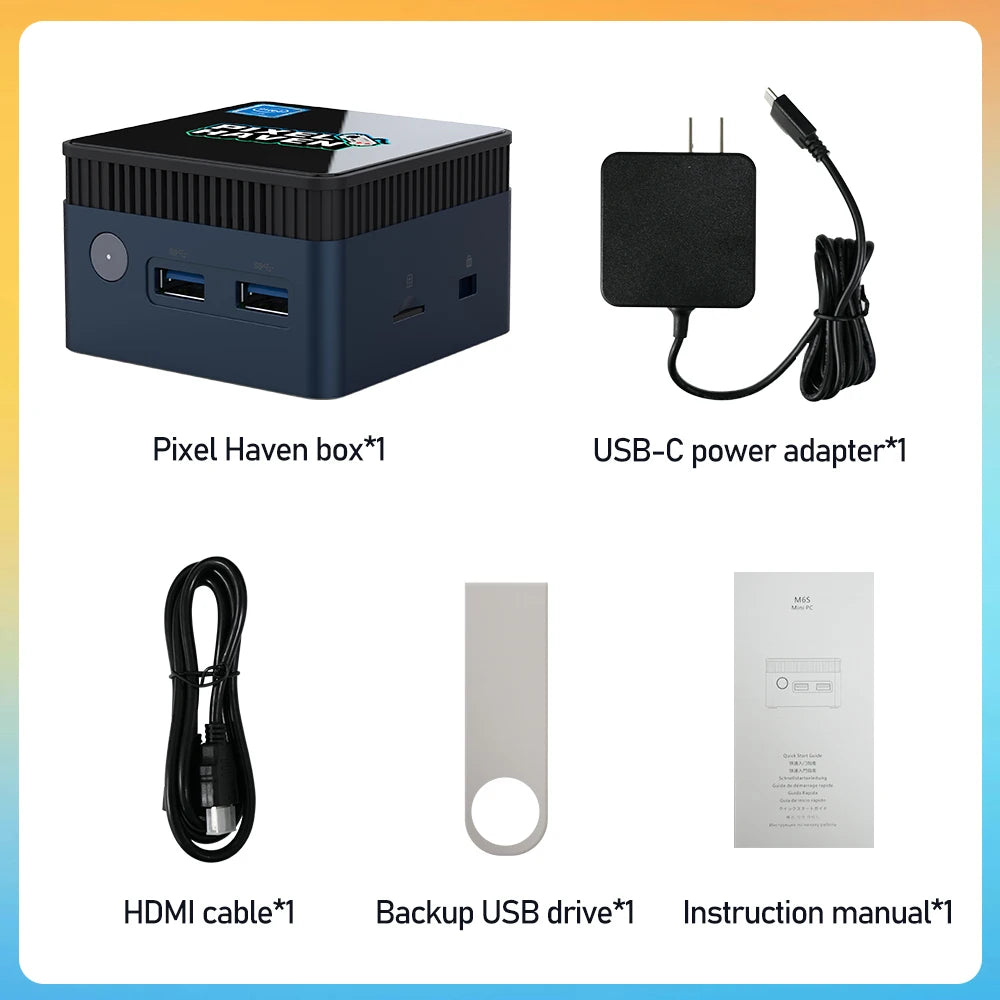 Mini PC with over 38,000 games and 48 emulators, Gaming console for PS3/PS2/Wii/WiiU/N64/NES/NDS, Windows 11, Retrobat and Playnite N100