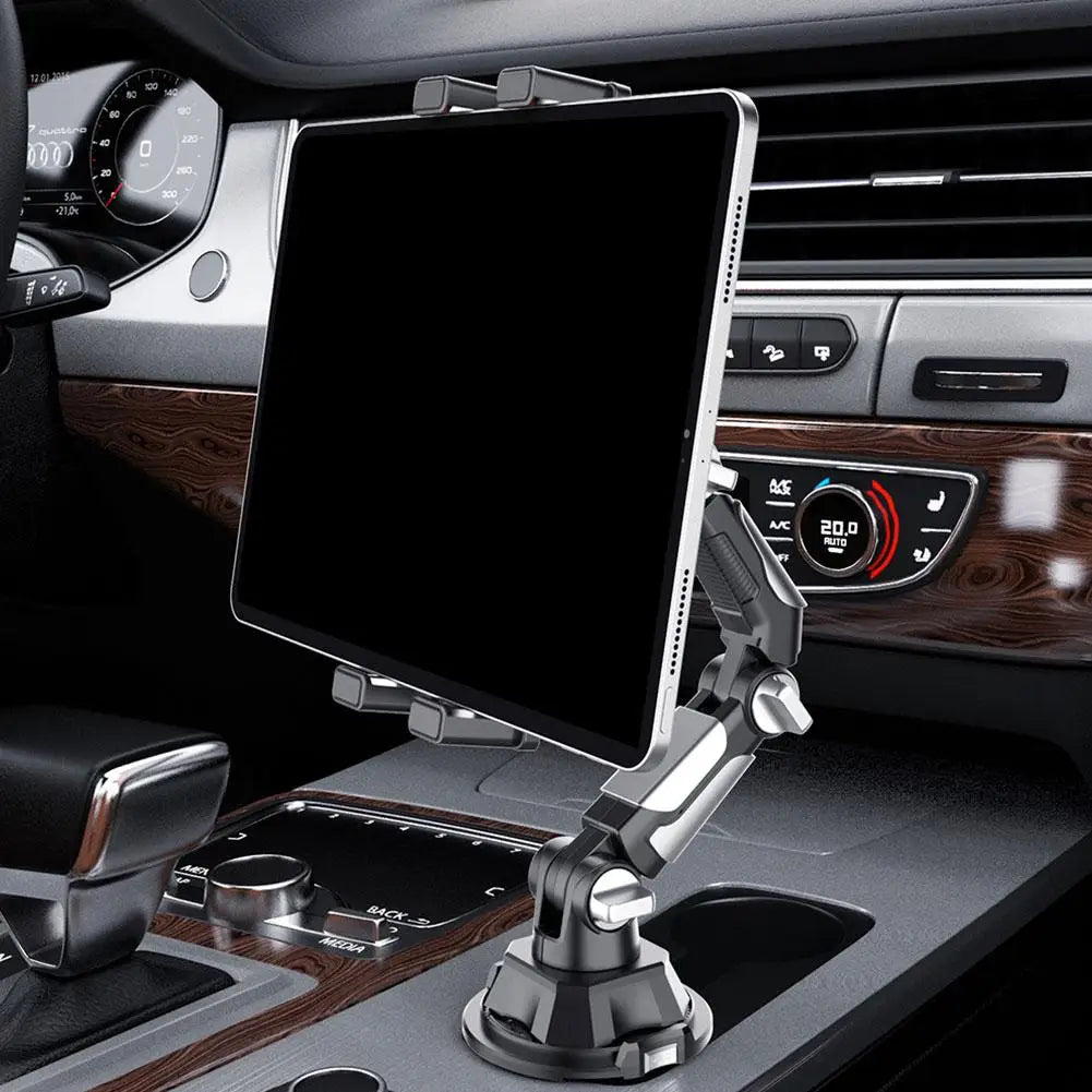 Support de téléphone portable magnétique pour voiture, rotation à 360 degrés, bras réglable, support de verre universel pour tablette et téléphone pour iPad Pro