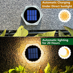 Lampes solaires extérieures, éclairage d'extérieur, étanche, pour escaliers, Patio, allée, cour, clôture, applique murale, décoration de noël