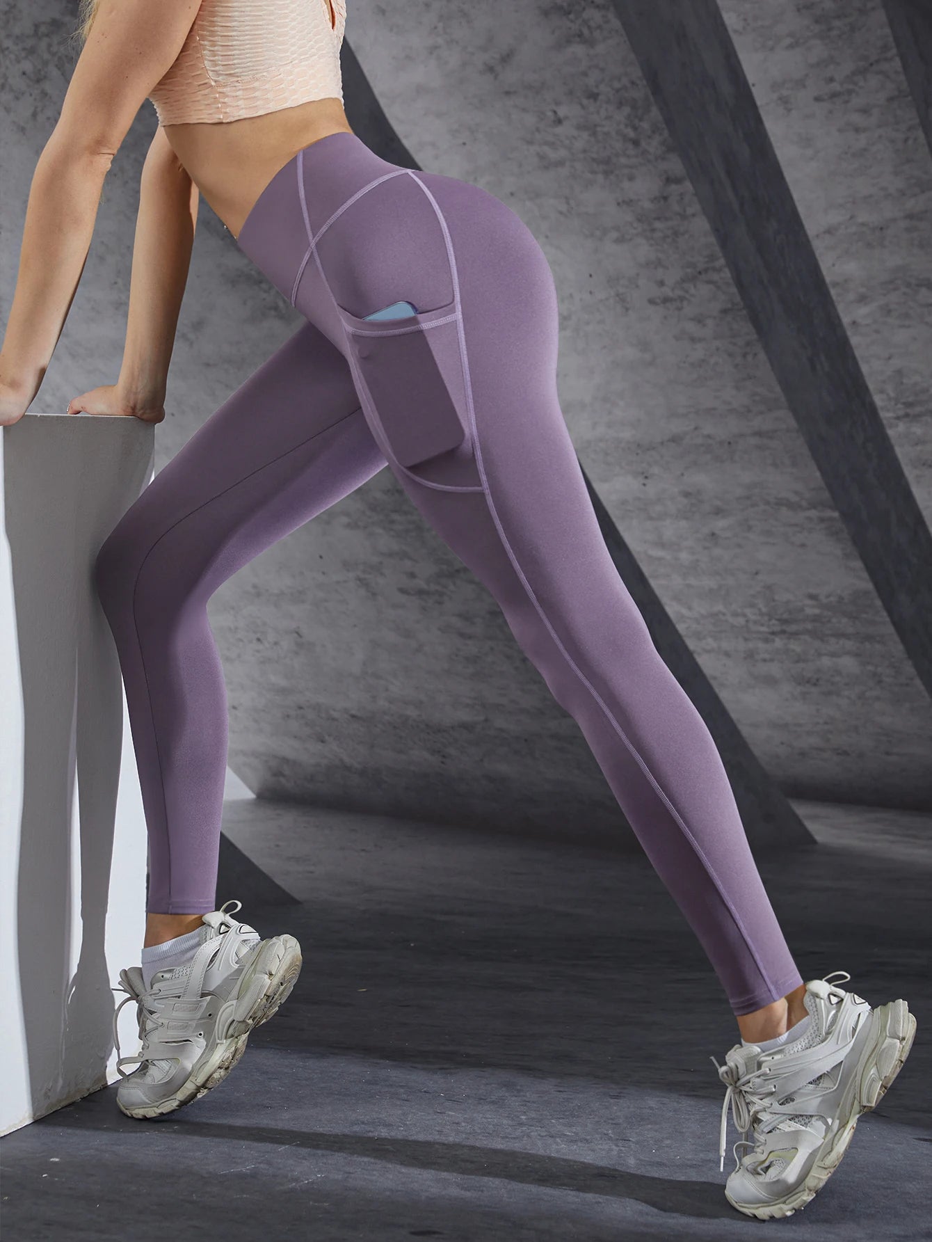 Leggings taille haute pour femmes, pantalons de Yoga extensibles, collants avec poches, Push Up, Fitness, course à pied, vêtements de sport, pantalons de couleur unie, nouvelle collection