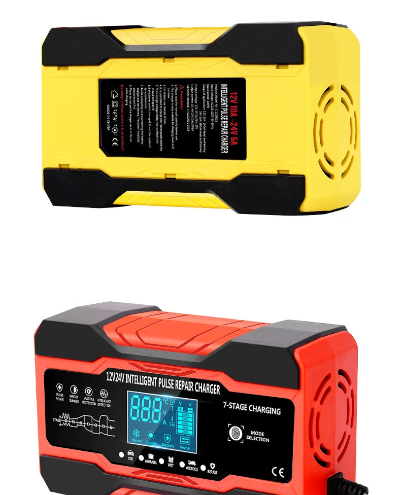 5A Car Battery Charger, 12V/24V Smart Battery Charger, Automatic Maintenance with Temperature Compensation for Truck Mower
