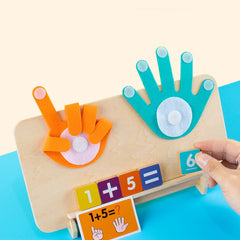 Jouets Montessori en Bois pour Enfant, Jeu d'Intelligence, Nombres des Doigts, Maths, Comptage, ApprentiCumbria Précoce