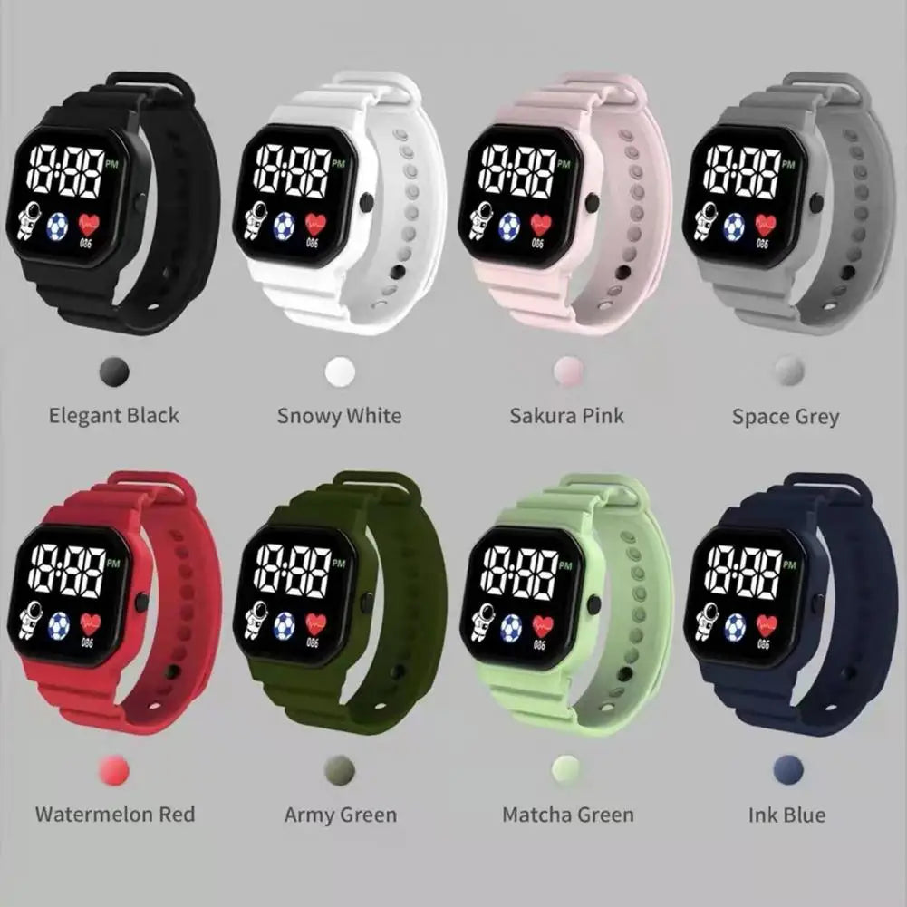 Montre de Sport pour enfants, numérique, Spaceman, bracelet en Silicone, étanche, électronique, cadeaux pour garçons et filles