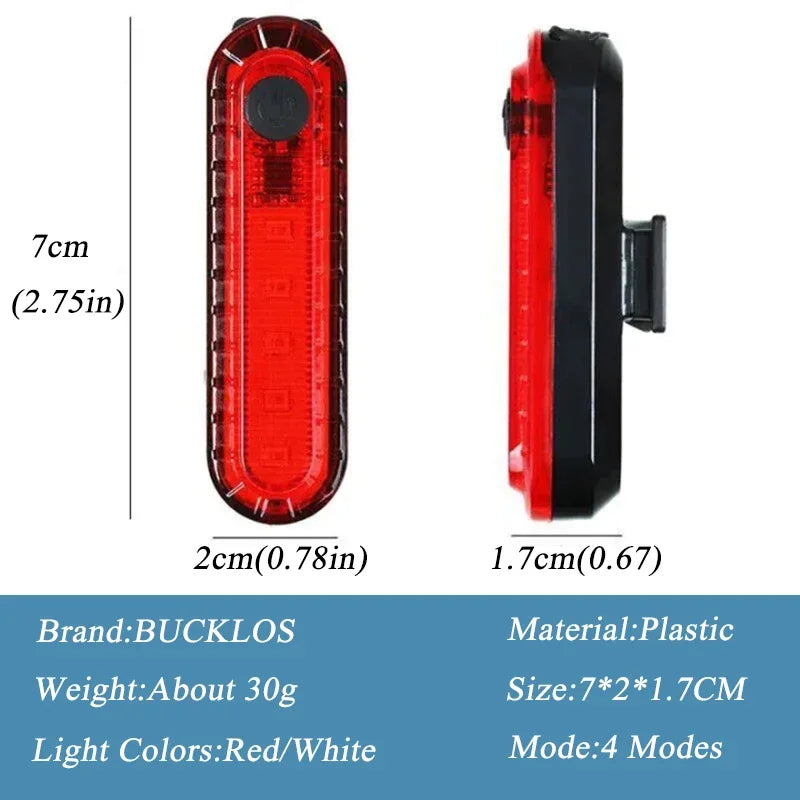 Enquêter arrière LED étanche pour vélo, aste par USB, éclairage de vélo clignotant, lampe à iode de sécurité, accessoires de lanterne de vélo