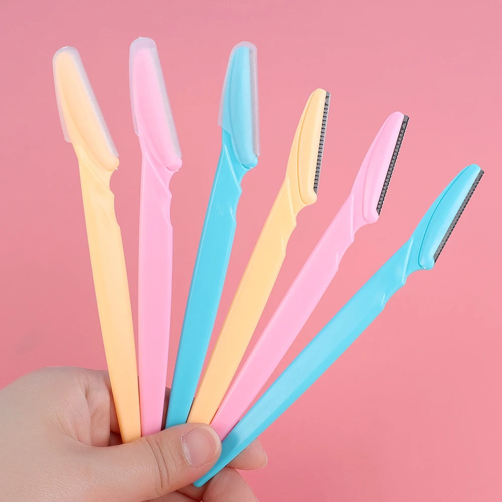 Lame de tondeuse à sourcils pour femmes, rasoir de sécurité pour le visage, couteau façonnant les sourcils, épilation Portable, coupe-épilation, grattoir de maquillage