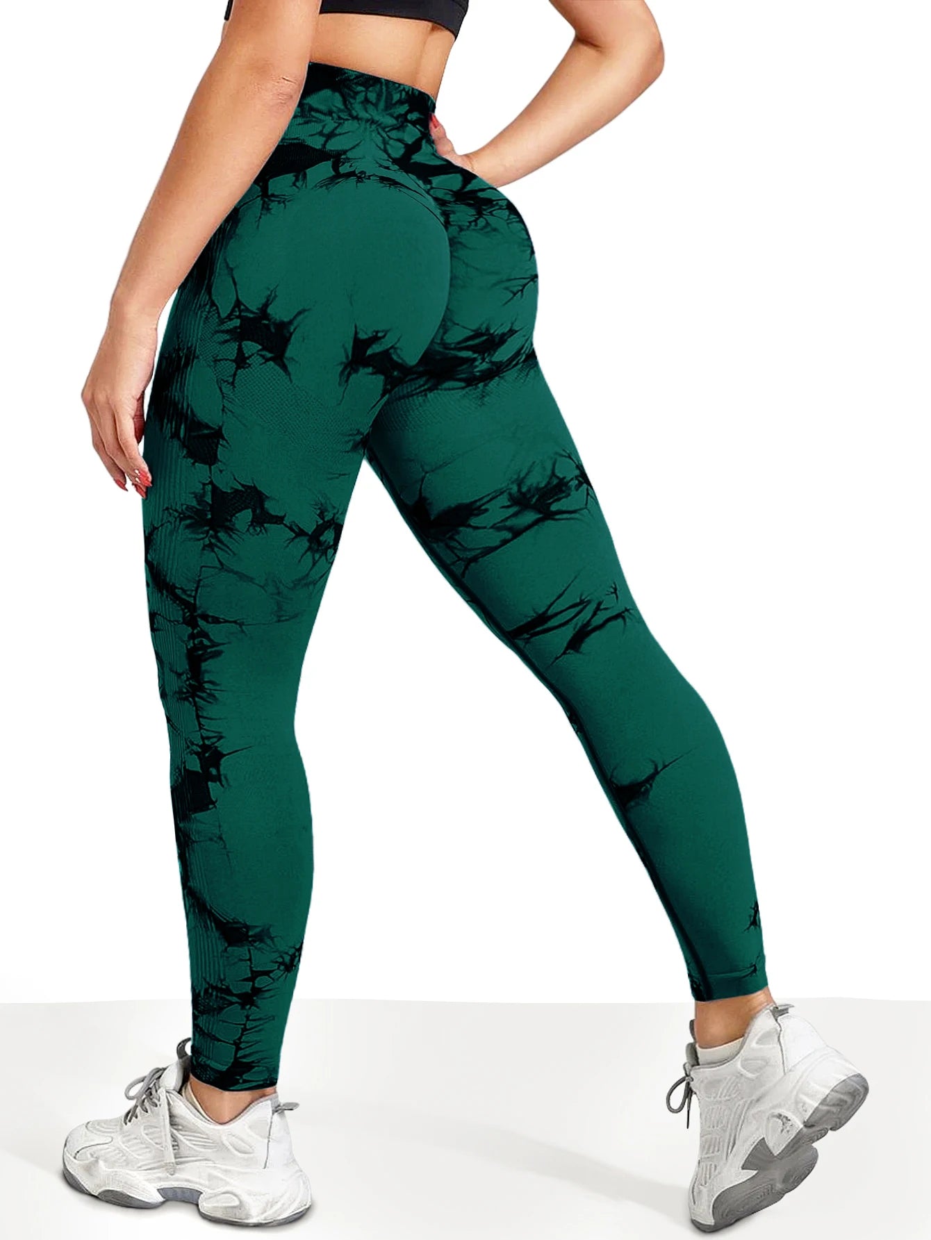 Pantalon de Yoga sans couture pour femmes, teinture par nouage, taille haute, doux et confortable, vêtements de sport, Leggings d'entraînement, collants