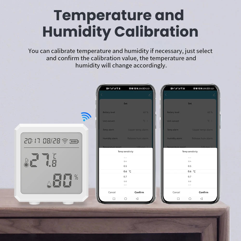 Compteur intelligent de température et d'humidité WiFi Graffiti compteur de température et d'humidité application Mobile sans fil contrôle à distance de la température