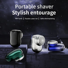 Mini electric shaver for men, wet and dry electric shaver, portable, pocket-sized, portable smart battery-powered tools for outdoor use
