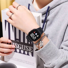 Montre de Sport pour enfants, numérique, Spaceman, bracelet en Silicone, étanche, électronique, cadeaux pour garçons et filles