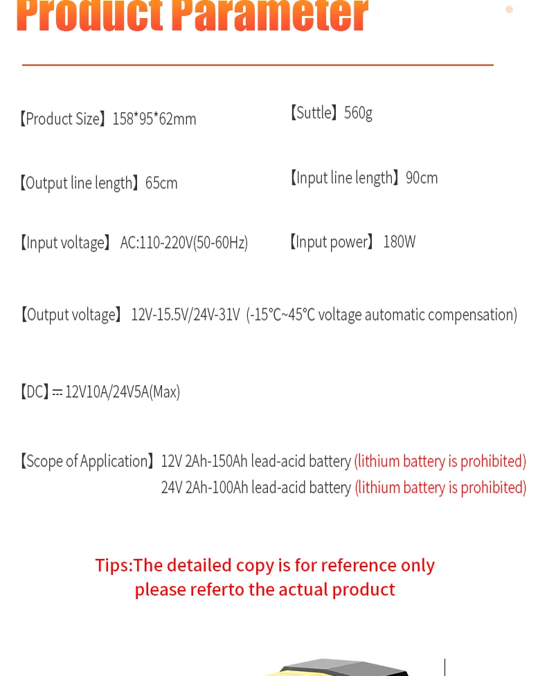 5A Car Battery Charger, 12V/24V Smart Battery Charger, Automatic Maintenance with Temperature Compensation for Truck Mower