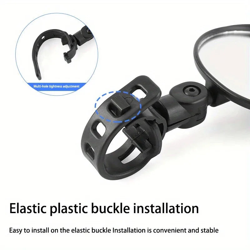 Side mirror for motorcycles, for safety view, turning left and right, Mini adjustable rearview mirror for cars