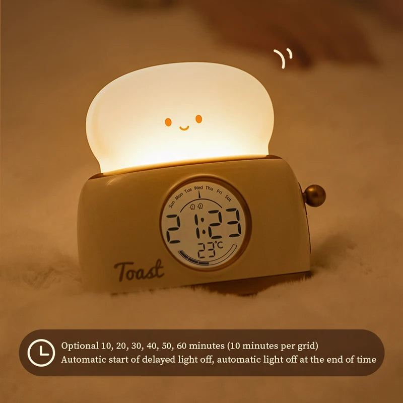 Veilleuses de réveil LED, veilleuse de chevet créative, lampe de bureau, éclairage intérieur, minuterie USB, lumière à intensité variable, cadeaux pour enfants