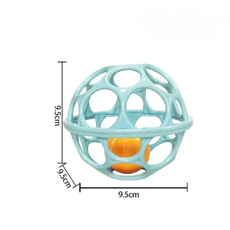 Hochet à main pour bébé, boule souple, jouets pour nouveau-né, anneaux de dentition, cloche à main, jouets sensoriels, jouets éducatifs pour enfants de 0 à 12 mois