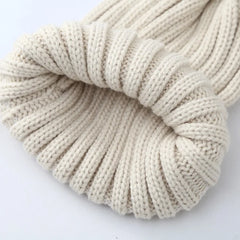 Chapeaux d'hiver pour enfants, pour filles et garçons, grand pompon, épais et chaud, tricoté, pour adultes et enfants, pull classique unisexe, casquettes Parent-enfant