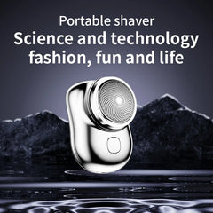 Mini electric shaver for men, wet and dry electric shaver, portable, pocket-sized, portable smart battery-powered tools for outdoor use