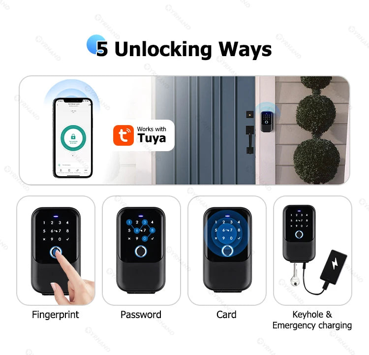 TTlock-Boîte de verrouillage à clé intelligente, sans fil, électronique, application, code numérique, Bluetooth, coffre-fort pour hôte
