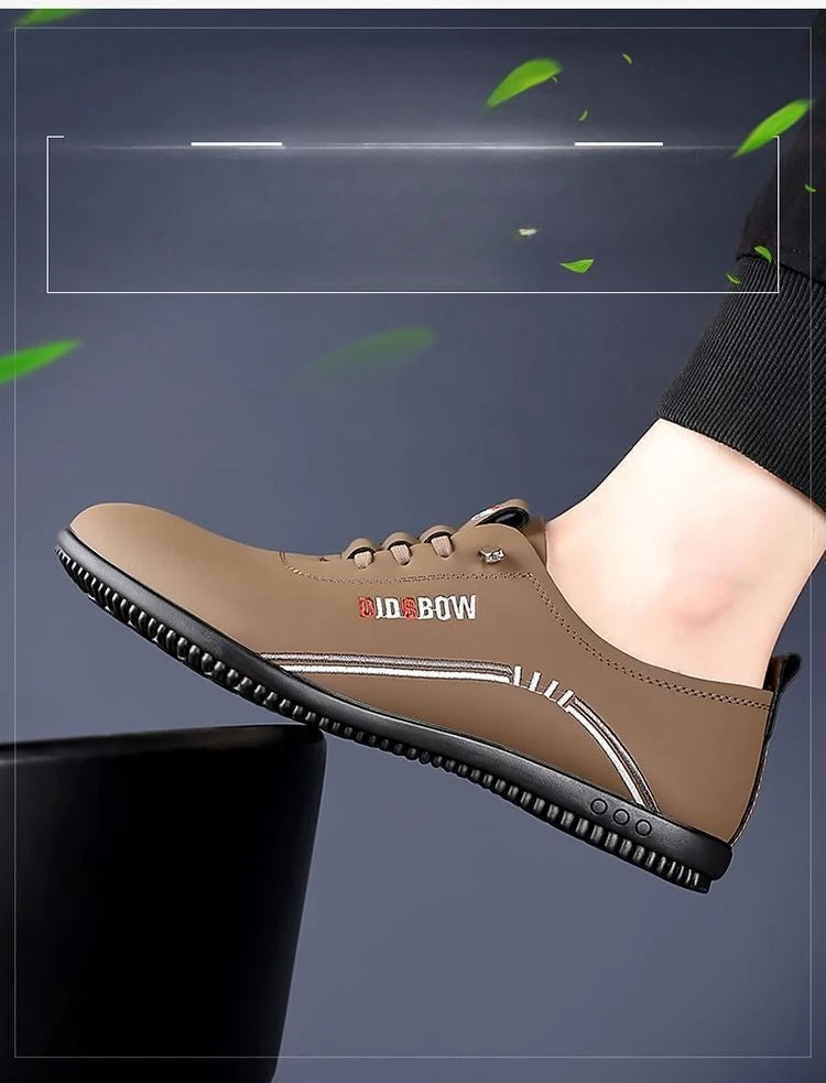 Chaussures en cuir pour hommes mode semelle souple hommes mocassins confortables chaussures de marche légères chaussures plates pour homme mocassins Zapatillas Hombre