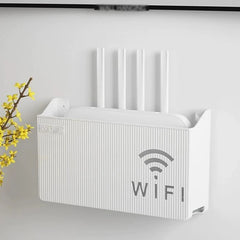 Boîte de rangement pour routeur domestique, WIFI sans fil, décodeur TV, support de rangement mural, pour salon, rangement de tri de chambre à coucher
