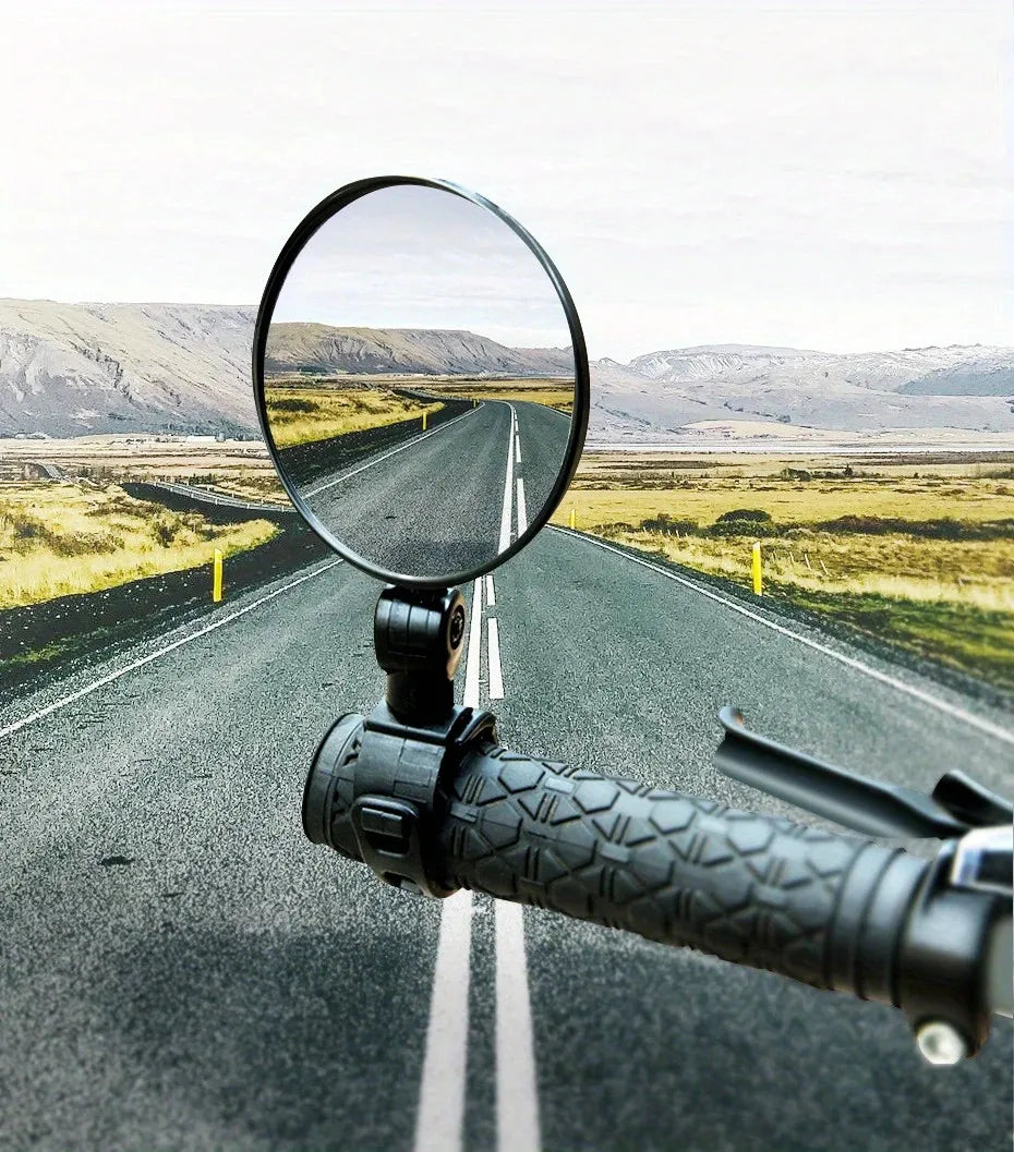 Side mirror for motorcycles, for safety view, turning left and right, Mini adjustable rearview mirror for cars