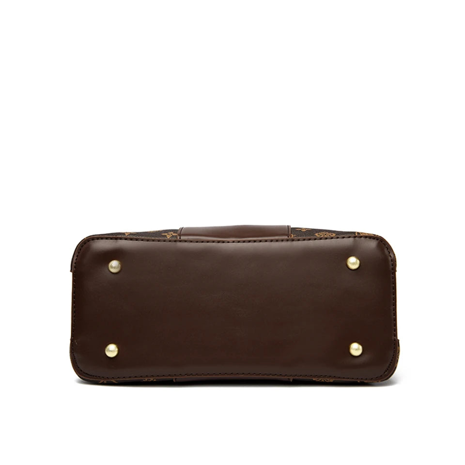 Sac à main de luxe imprimé grande capacité en cuir souple pour femmes, sac à bandoulière de loisirs de styliste pour dames