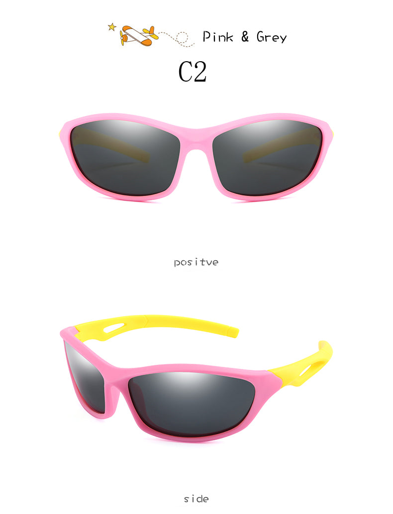 Enfants garçon sport lunettes de soleil TR90 Cool lunettes de soleil lunettes extérieures Protection UV lunettes équilibre voiture glisser nuances enfants lunettes