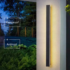 LED étanche longue applique murale ip65 éclairage extérieur jardin maison de campagne balcon lumière mur intérieur chambre salon lumière