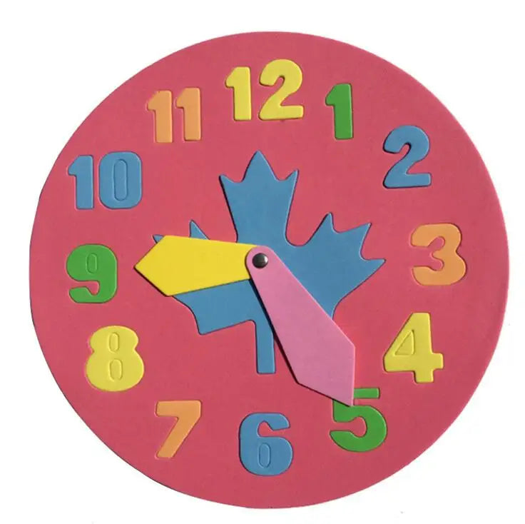 Jouet éducatif Montessori pour enfants, puzzle Tangram en bois, géométrie, horloge numérique, Gadgets, jouets assortis