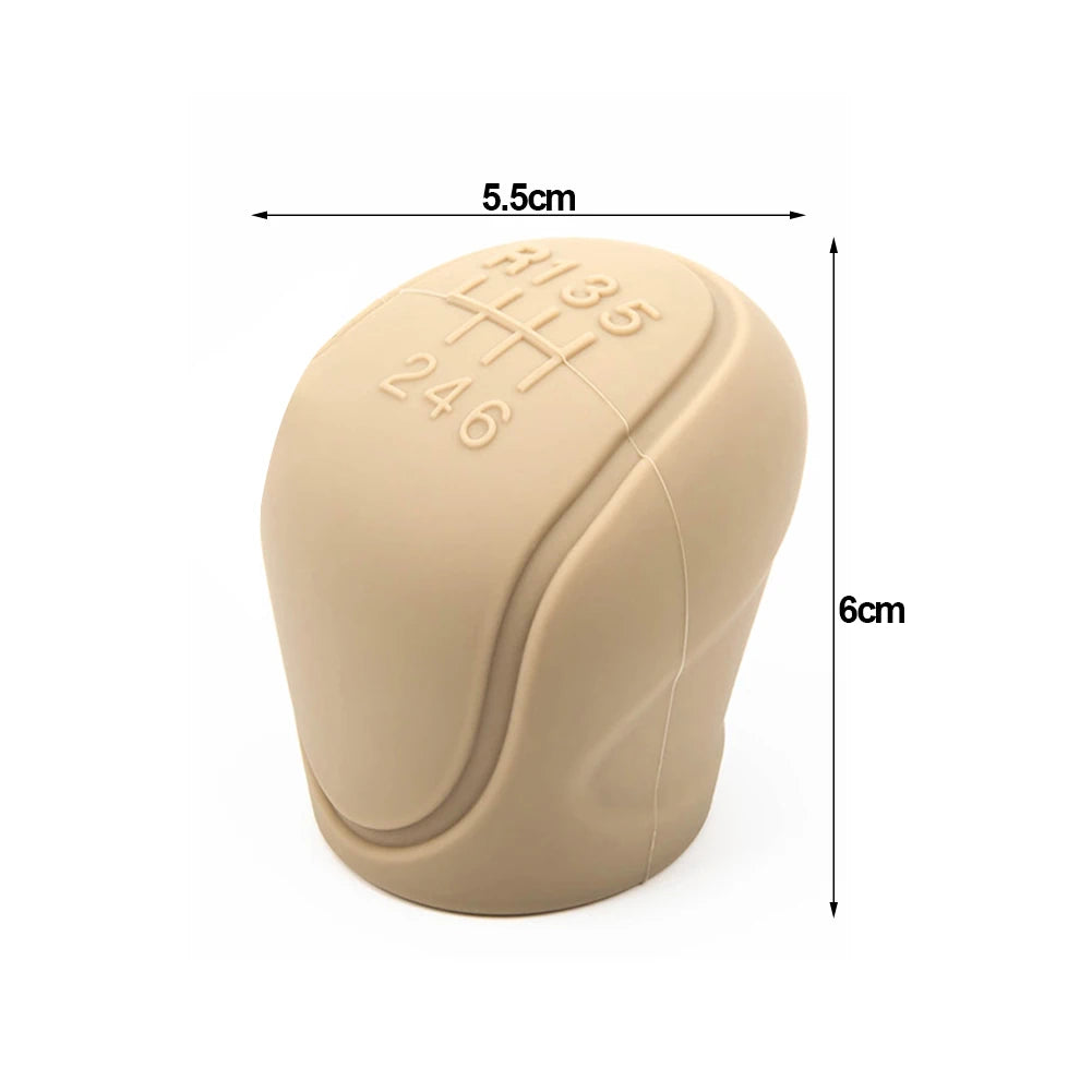 Couvercle de pommeau de levier de vitesse en Silicone pour voiture, poignée antidérapante, housses de protection manuelles à 6 vitesses, accessoires d'intérieur de voiture