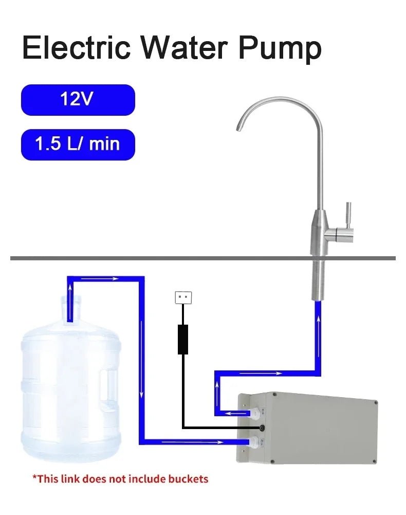 Pompe à eau électrique robinet Gallley pompe d'aspiration d'eau automatique 12V 1.5 L/min caravane camping-car bateau cuisine pompe à eau