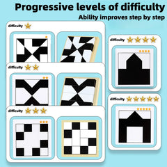 Blocs de construction éducatifs cachés, jouets puzzle, pensée spatiale, formation des capacités d'imagination, jeu interactif parent-enfant