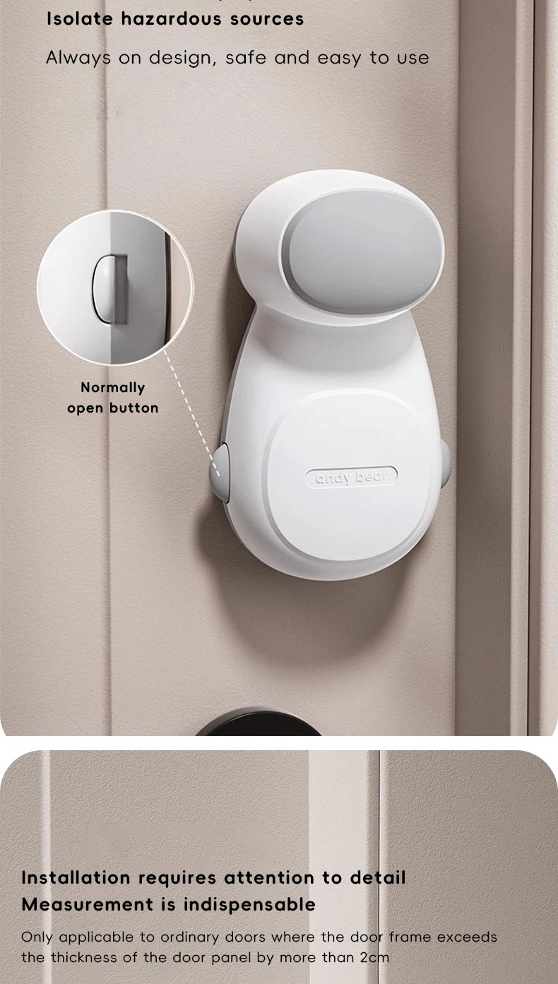 Butoir de porte de sécurité pour bébé, arrêt de porte de sécurité pour enfants, empêche la fermeture de la maison, maintient automatiquement la main Anti-pincement en toute sécurité pour bébé