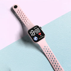 Montres numériques LED pour enfants et adultes, bracelet en Silicone, montre-bracelet électronique de dessin animé, horloge de sport, cadeaux pour garçons et filles