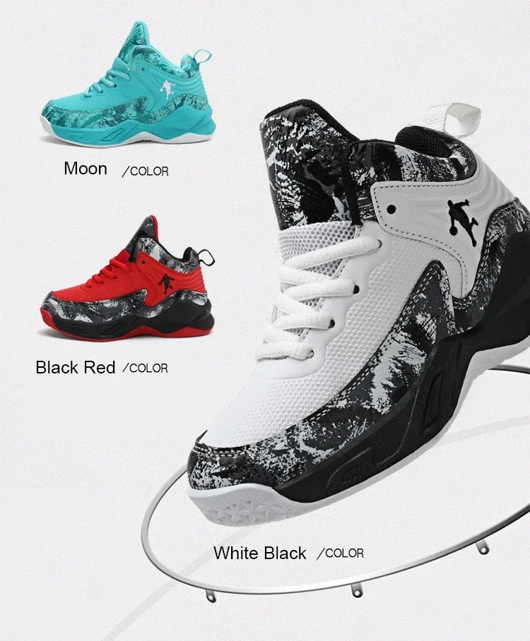 2025 chaussures de Basket-ball pour enfants baskets nouveaux garçons marque semelle épaisse antidérapant enfants chaussures de sport enfant garçon Basket formateur chaussures