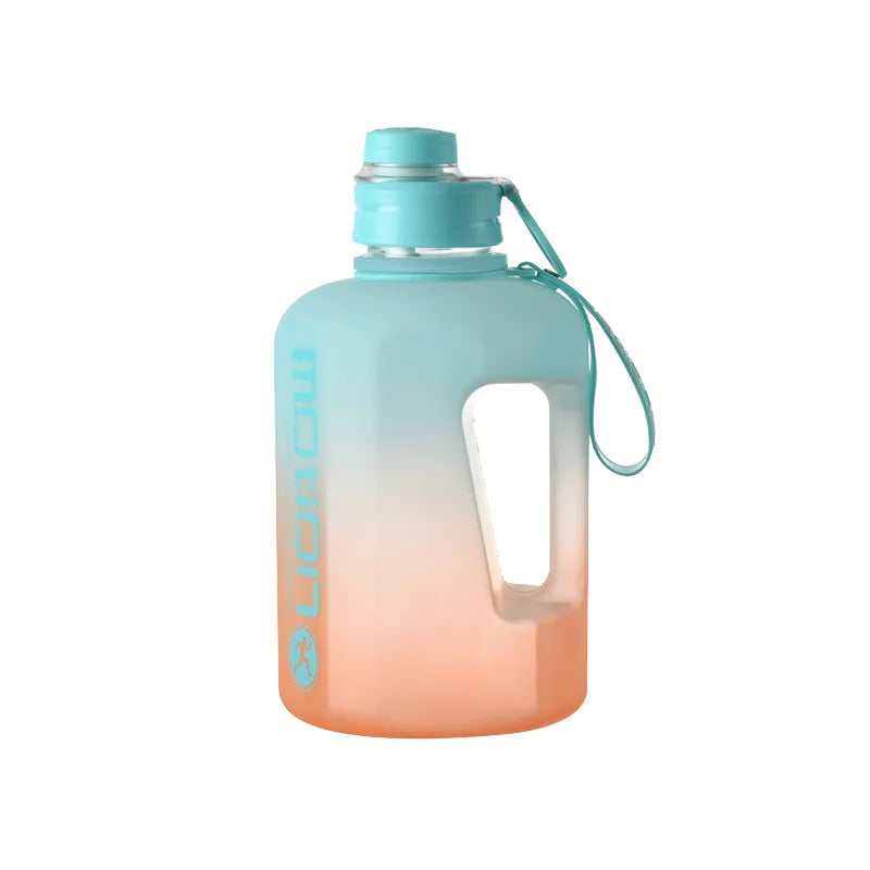 Bouteille d'eau de sport de grande capacité fecL, bouilloire de fitness en plein air, tasse d'eau en plastique nickel é, grand baril à souder portable pour étudiants