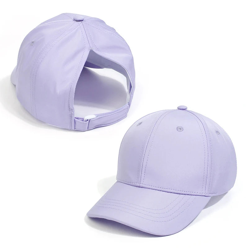 Casquette de Baseball pour Enfant Fille et Garçon, Chapeau de Soleil, Dos Creux, Queue de Cheval, Snapback Hip Hop, Os Réglables