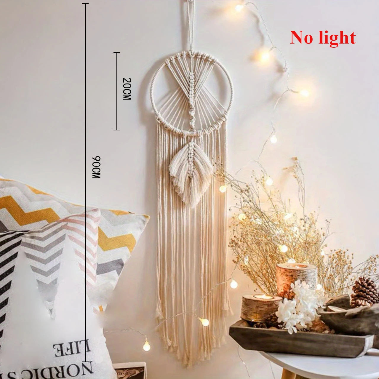 Nordic Macrame Wall Hanging, Ramadan Decoration, Home, Eid Mubarak, Children's Room, Bohemian Nursery