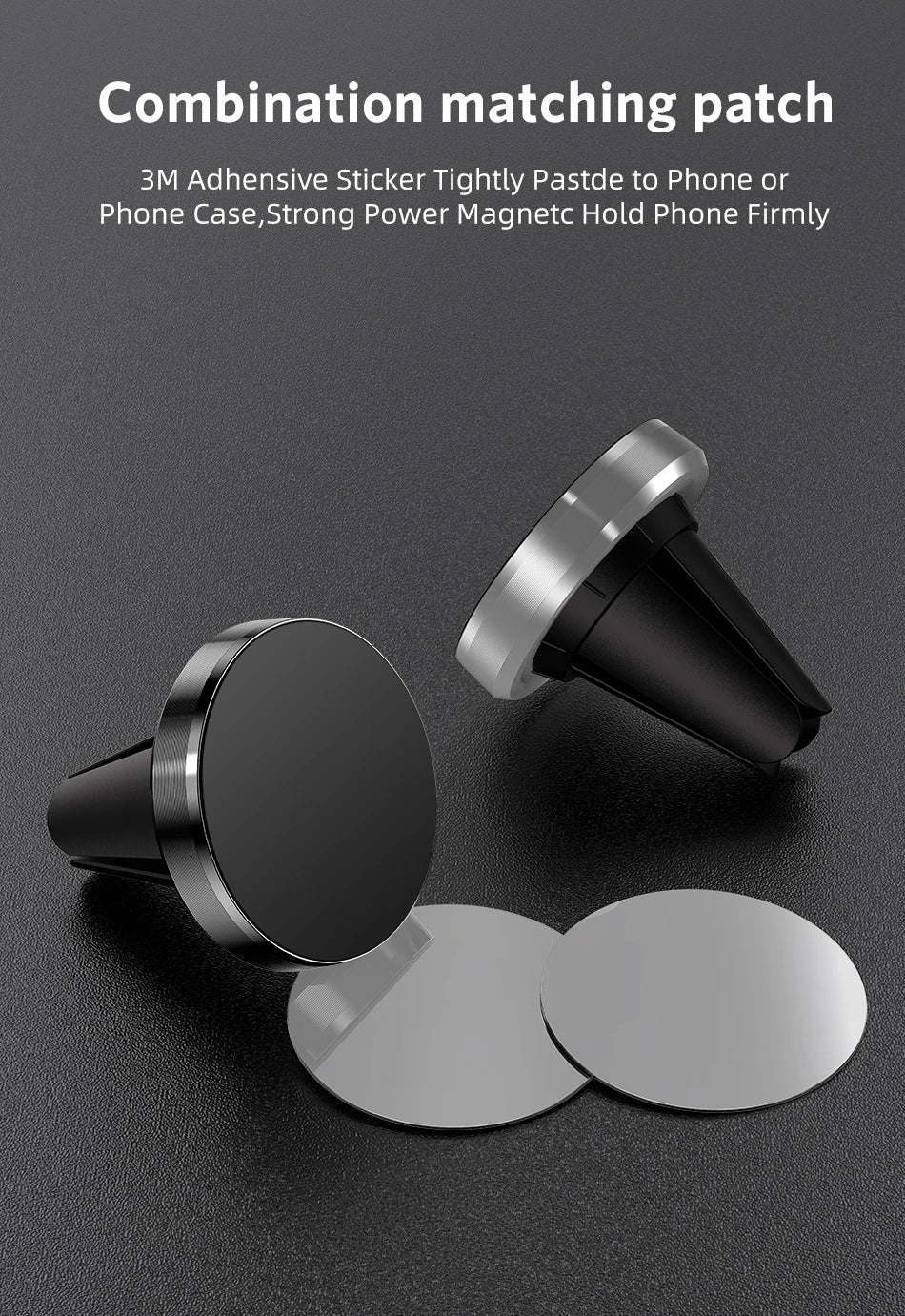 Support de téléphone magnétique universel pour voiture, pour tous les téléphones pour iPhone Xiaomi, Support magnétique pour grille d'aération, Support de téléphone portable GPS