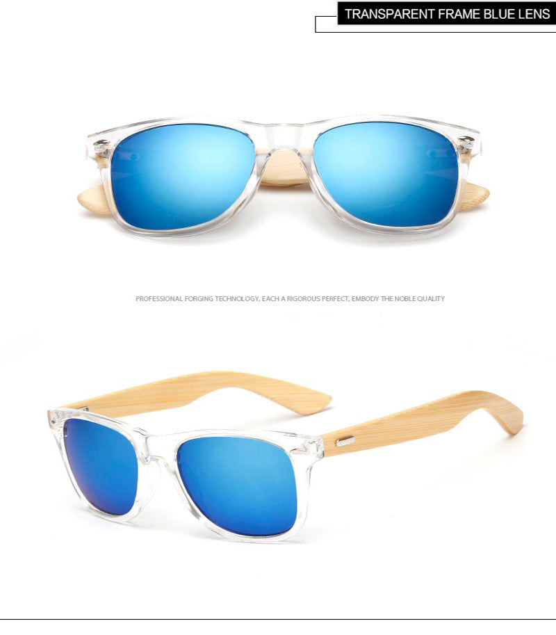 16 couleurs bambou lunettes de soleil hommes lunettes de soleil en bois femmes marque concepteur miroir Original bois lunettes de soleil rétro de sol masculino