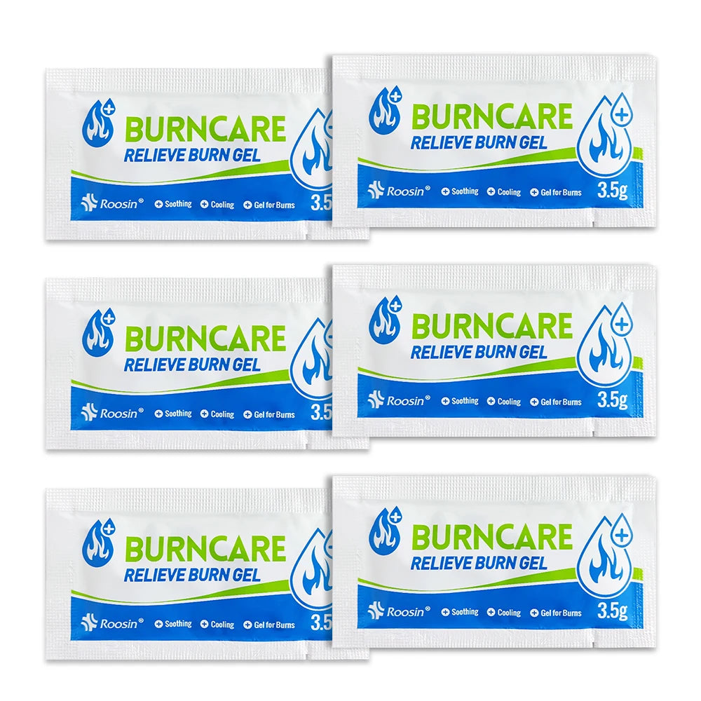Gel médical de pansement pour soins des brûlures, 6 pièces, 3.5g, pour brûlures, cicatrices, soins des plaies