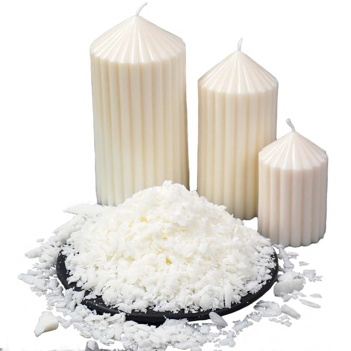 Flocons de cire de soja naturelle 500g/1kg, fournitures de fabrication de bougies parfumées, matière première, bougies sans fumée, mèches, artisanat de fabrication