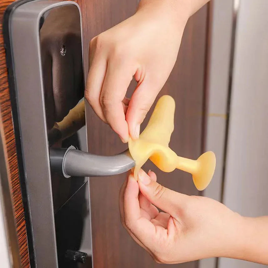 Butoir de porte poignée de porte protecteur poignées de porte étui Silicone bouton de porte couverture sécurité enfant bébé pare-chocs accessoires pour la maison
