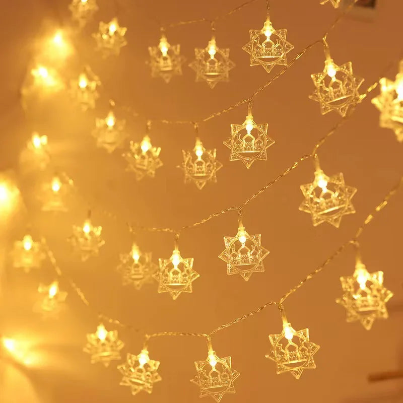 Ramadan decoration: birch tree with LED lights, tabletop tree decorations, Eid Mubarak illuminated tree, Ramadan Kareem party lights