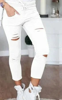 Jean déchiré pour femmes femmes grande taille pantalon déchiré pantalon crayon extensible Leggings femmes jean femme jean