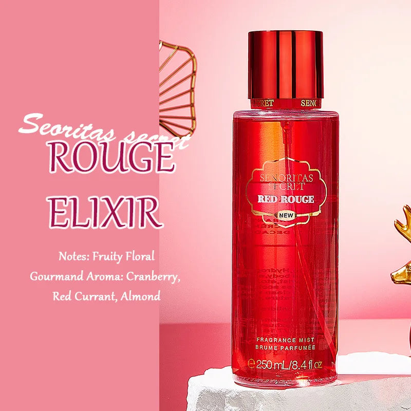 Sexuellement secret pour femme, parfum de fruits, brumisateur, breloque longue durée, parfum en porcelaine, vaporisateur pour le corps, désodorisant, 250ml