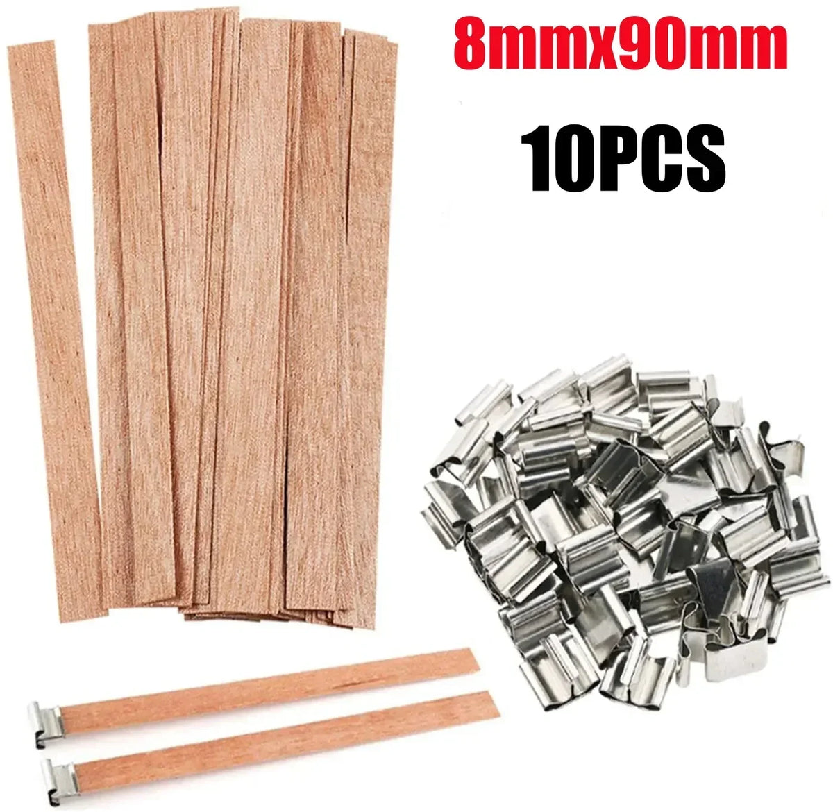 Bougie en cire de soja faite à la main, mèche en bois, bricolage, bougie d'aromathérapie, mèche à Induction unique, bougie en cire de paraffine, Guide d'artisanat