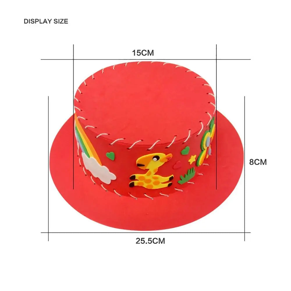 Olighat de couture fait à la main pour enfants, chapeau de dessin animé bricolage, casquette pour enfants, cadeau créatif pour tout-petits