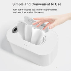 Chauffe-lingettes avec affichage numérique pour bébé, grande capacité, distributeur USB 62, chauffage à température réglable